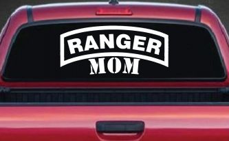 Ranger Mom Military Car or Truck Window Decal Sticker