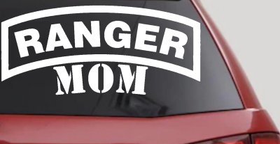 Ranger Mom Military Car or Truck Window Vinyl Decal Sticker