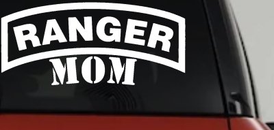 Ranger Mom Military Car or Truck Window Vinyl Decal Sticker
