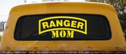 Ranger Mom Military Car or Truck Window Decal Sticker (Yellow)