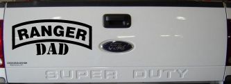 Ranger Dad Military Car or Truck Window Vinyl Decal Sticker (Black)