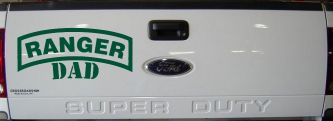 Ranger Dad Military Car or Truck Window Decal Sticker (Dark Green)