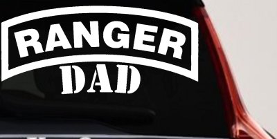Ranger Dad Military Car or Truck Window Vinyl Decal Sticker