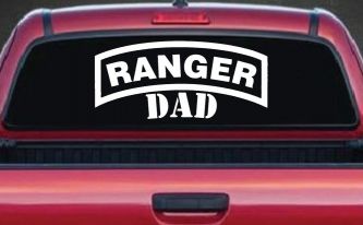 Ranger Dad Military Car or Truck Window Decal Sticker