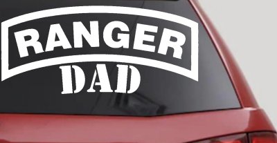 Ranger Dad Military Car or Truck Window Vinyl Decal Sticker