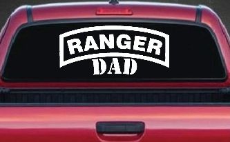 Ranger Dad Military Car or Truck Window Decal Sticker