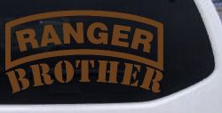 Ranger Brother Military Car or Truck Window Vinyl Decal Sticker (Copper)
