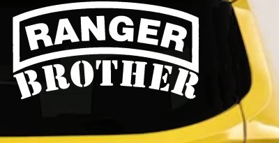 Ranger Brother Military Car or Truck Window Vinyl Decal Sticker