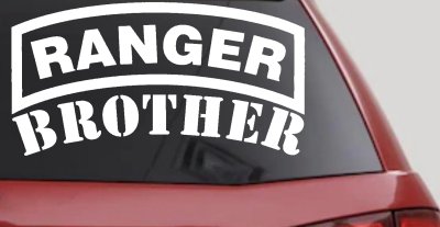 Ranger Brother Military Car or Truck Window Vinyl Decal Sticker