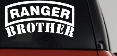 Ranger Brother Military Car or Truck Window Vinyl Decal Sticker