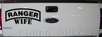 Ranger Wife Military Car or Truck Window Decal Sticker (Black)