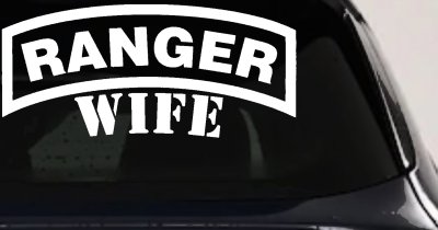 Ranger Wife Military Car or Truck Window Vinyl Decal Sticker