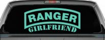 Ranger Girlfriend Military Car or Truck Window Decal Sticker (Mint)