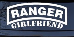 Ranger Girlfriend Military Car or Truck Window Decal Sticker