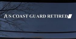 US COAST GUARD RETIRED Military Car or Truck Window Decal Sticker