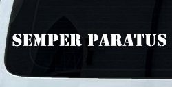 SEMPER PARATUS Military Car or Truck Window Decal Sticker