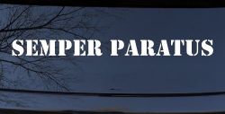 SEMPER PARATUS Military Car or Truck Window Decal Sticker