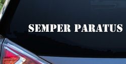 SEMPER PARATUS Military Car or Truck Window Decal Sticker