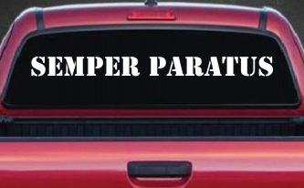 SEMPER PARATUS Military Car or Truck Window Decal Sticker