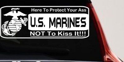 Marine Protect You Military Car or Truck Window Vinyl Decal Sticker