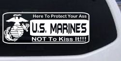 Marine Protect You Military Car or Truck Window Decal Sticker