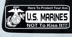 Marine Protect You Military Car or Truck Window Decal Sticker
