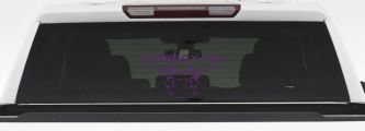 Cowboy Up Bull Head Western Car or Truck Window Vinyl Decal Sticker (Violet)