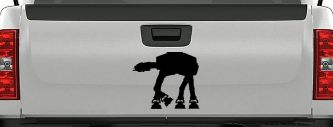 Walker AT-AT Sci Fi Car or Truck Window Decal Sticker (Black)