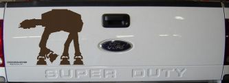 Walker AT-AT Sci Fi Car or Truck Window Decal Sticker (Brown)