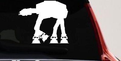 Walker AT-AT Sci Fi Car or Truck Window Vinyl Decal Sticker