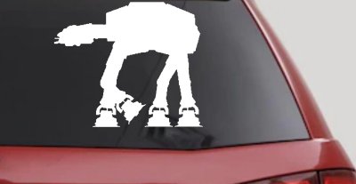 Walker AT-AT Sci Fi Car or Truck Window Vinyl Decal Sticker