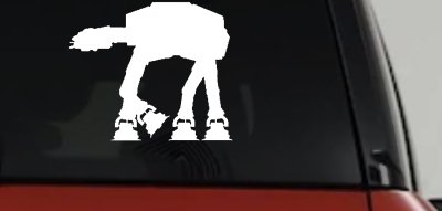 Walker AT-AT Sci Fi Car or Truck Window Vinyl Decal Sticker