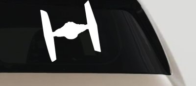 TIE Fighter Car or Truck Window Vinyl Decal Sticker
