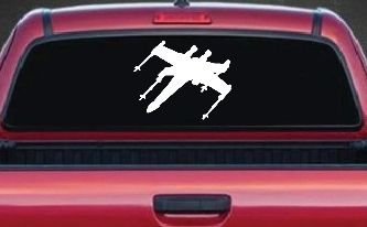 X-Wing Fighter Sci Fi Car or Truck Window Decal Sticker