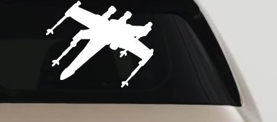 X-Wing Fighter Sci Fi Car or Truck Window Vinyl Decal Sticker