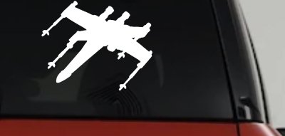 X-Wing Fighter Sci Fi Car or Truck Window Vinyl Decal Sticker