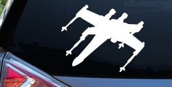 X-Wing Fighter Sci Fi Car or Truck Window Decal Sticker