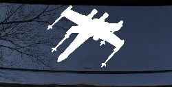 X-Wing Fighter Sci Fi Car or Truck Window Decal Sticker