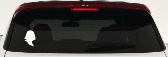 Star Wars Darth Vader Sci Fi Car or Truck Window Decal Sticker (White)