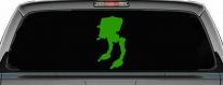 Walker AT-ST Sci Fi Car or Truck Window Vinyl Decal Sticker (Lime)