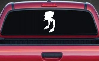 Walker AT-ST Sci Fi Car or Truck Window Decal Sticker