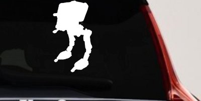 Walker AT-ST Sci Fi Car or Truck Window Vinyl Decal Sticker
