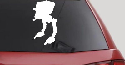 Walker AT-ST Sci Fi Car or Truck Window Vinyl Decal Sticker