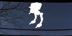 Walker AT-ST Sci Fi Car or Truck Window Decal Sticker