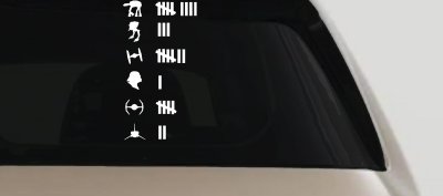 Star Wars Keeping Count Sci Fi Car or Truck Window Vinyl Decal Sticker