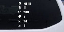 Star Wars Keeping Count Sci Fi Car or Truck Window Decal Sticker