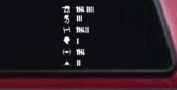 Star Wars Keeping Count Sci Fi Car or Truck Window Decal Sticker