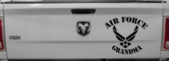 Air Force Grandma Military Car or Truck Window Decal Sticker (Black)