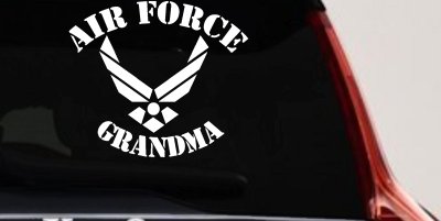 Air Force Grandma Military Car or Truck Window Vinyl Decal Sticker
