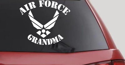 Air Force Grandma Military Car or Truck Window Vinyl Decal Sticker